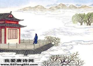 唐诗登楼配图