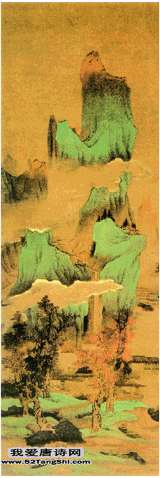 唐诗望岳配图
