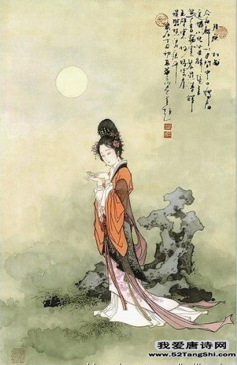 唐诗月夜配图