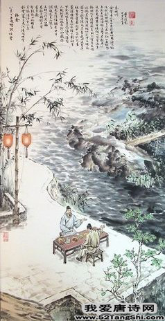唐诗八月十五夜赠张功曹配图