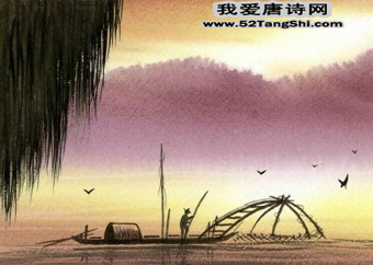 唐诗夜泊牛渚怀古配图