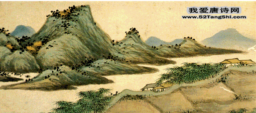 唐诗溪居配图
