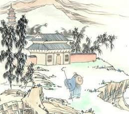 唐诗登乐游原配图