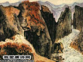 唐诗与诸子登岘山配图